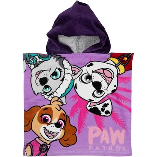 UNITED LABELS Paw Patrol Badeponcho Lila, Textil, Gr.: Einheitsgröße, Badtextilien, Bademäntel, Kinderbademäntel