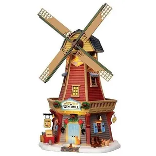 Lemax - Harvest Valley Windmill - 20cmx32cmx16cm - Beleuchtetes & Animiertes Gebäude - LED - Porzellan