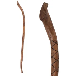 CREEDWOOD Geschnitzter GEHSTOCK Walk | Teakholz, 120cm | Holz Stock mit Schnitzereien, Wanderstock, Holz Stock, Spazier Stock, dekorativer Hirtenstock