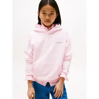 Tommy Hilfiger Teens Hoodie mit Label-Details, Rosa, 176