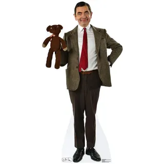 Cardboard People Mr. Bean & Teddy Pappaufsteller in Lebensgröße
