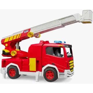 Bruder ROADMAX Feuerwehr mit Drehleiter Rot 03472