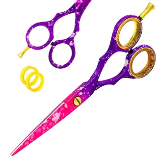 Friseurschere Haarschneideschere Friseurschere Edelstahl Rasierklinge für Friseure, Männer, Frauen und Kinder