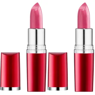 Maybelline New York Make-Up Lippenstift Moisture Extreme Lipstick Glamorous Pink/Knalliges Rosa mit melonigem Duft, 1 x 5 g (Packung mit 2)