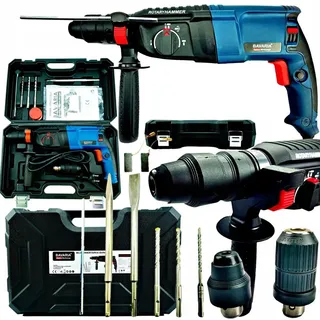 Schlagbohrmaschine 2600W mit Koffer und Zubehör Bohrmaschine Schlagbohrer SDS+