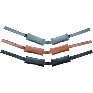 Leder-Türkissen-Tür-Kissen-Türstopper-Fensterstopper-Türpuffer-Kein lautes zuschlagen oder zufallen der Tür (8054 schwarz)