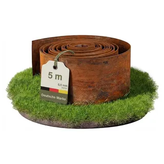 Novaterra Rasenkante 500 x 14 cm 1 Stück Rostoptik