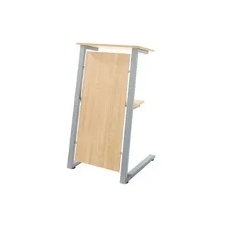 Schäfer Shop Select Stehpult, Stahlrohr/Spanplatte, B 590 x T 620 x H 1120/1060 mm, Ahorn