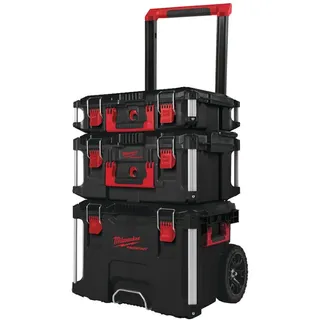 Milwaukee PACKOUT Koffer/Trolley Set 3-teilig rot/schwarz 41,0 x 29,0 x 56,0 cm