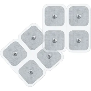 Beurer & Sanitas Elektroden-Nachkaufset, bestehend aus 8 selbstklebenden Gel-Pads 45 x 45 mm, passend für EMS- und TENS-Geräte von Beurer und Sanitas, 8 Stück (1er Pack)