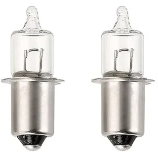 ShuoHui 2er-Pack Halogen-HS3-Miniatur-Glühbirnen, 6 V 2,4 W/0,4 A/PX 13,5 s P13,5s P13.5S 6V 2.4W (6, Volt)