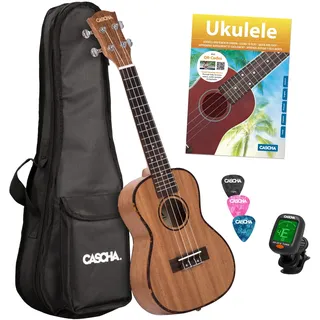 Cascha HH 2036 Premium Mahogany Concert Ukulele Starter Pack