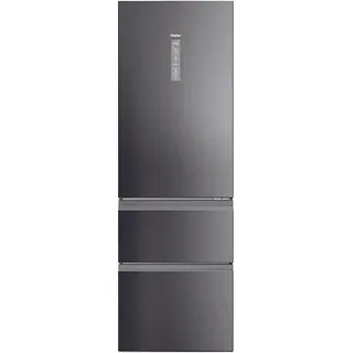 Haier HTW5618CNMP 3D 60 Serie 5 Kühl-Gefrierkombination (360 l, 1850 mm hoch, Dark Inox)