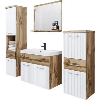 WELLTIME Badmöbel-Set ELDA 5-tlg. Braun