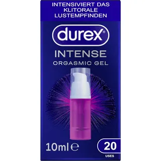 DUREX Intense Orgasmic Gel – Stimulierendes Gel für gesteigerte klitorale Empfindsamkeit – Wärmende, kühlende und prickelnde Effekte – 10 ml (1 x 10 ml)