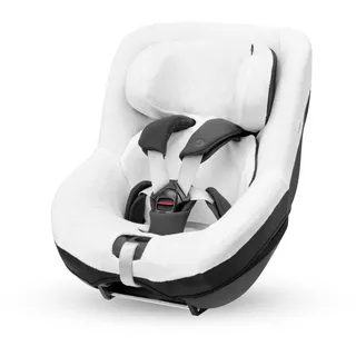 Maxi-Cosi Autositzbezug aus Bio-Baumwolle für Pearl 360, Mica (Eco) und Mica 360 S (Comfort), Weiches, Atmungsaktives und Feuchtigkeitsabsorbierendes Material, Waschmaschinenfest, Natural White