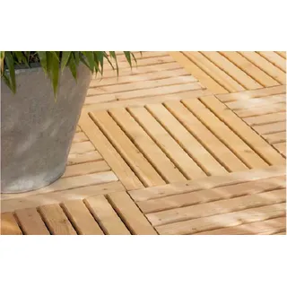 BM Holzfliese 50 x 50 cm, Lärche natur