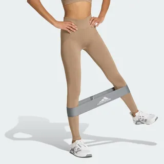 adidas Workout Essentials Knit Scrunch 7/8 Leggings Chalky Brown XL