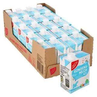 Gut&Günstig Kondensmilch 4% Fett, im Tetrapack, je 340 g, 20 Pack