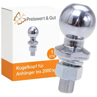 Kugelkopf M22 Zugmaul Anhängerkupplung E13 Kupplungskugel Traktor 2000kg