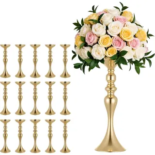Vevor Blumenvase Gold 38 cm