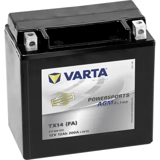 Varta AGM-Motorradbatterie TX14 FA 12V 12Ah 200A