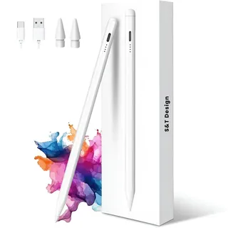 s&t design Stift für iPad (2018-2024) Weiß