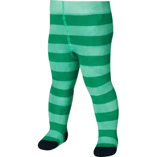 Playshoes Thermo-Strumpfhose Block-Ringel Grün | Gr.: 86/92