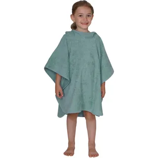 Wörner Badeponcho 75 x 60 cm - Uni eisblau, L:60cm, Frottier, Hausmäntel, maschinenwaschbar, trocknergeeignet