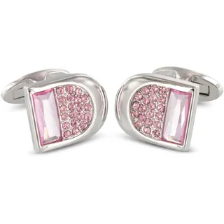 TEROON Prestige Manschettenknöpfe Zirkonia rosa