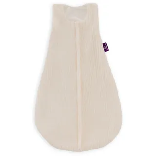 Träumeland Baby Schlafsack LIEBMICH Baumwollmusselin Beige 110