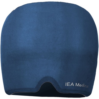 iea medical Migränemaske bei akuten Kopfschmerzen & Migräne, Kopfschmerztherapie, Migränekopfschmerz Maske 1 St blau