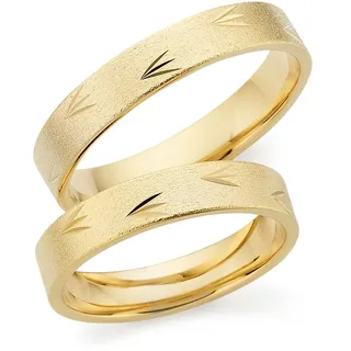 Phoenix Trauring PHÖNIX "Schmuck Partnerring Ehering Verlobungsring Freundschaftsring" Gr. 55, gelbgoldfarben, Fingerringe, 55, Silber 925 (Sterlingsilber), 4mm, Trauring, Made in Germany