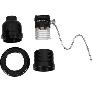 DIYEAH Zugkettenleuchte E27 Fassung Stabil und Langlebig Deckenleuchtenfassung mit Zugschalter Kompatibel mit Verschiedenen Glühbirnen Praktische Beleuchtungslösung für Zuhause