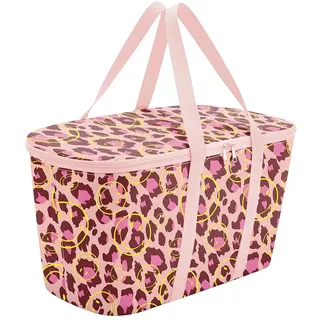 Reisenthel coolerbag Smiley® Leo Blush- Kühltasche aus hochwertigem Polyestergewebe – Ideal für das Picknick, den Einkauf und unterwegs