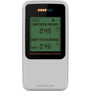 Radon-Detektor, Luftqualität zu Hause, benutzerfreundlich.