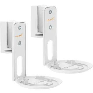 My Wall HS40WL Lautsprecher-Wandhalterung Drehbar, Neigbar Weiß