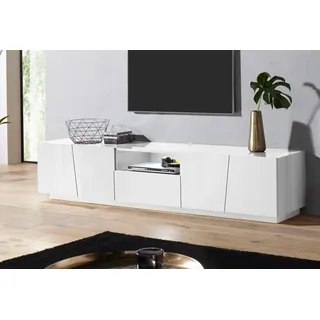 Home Affaire Vega Lowboard 220 cm Weiß Holzwerkstoff