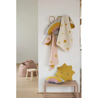 Fussenegger Babydecke mit Ihrem Wunschnamen Bestickt/personalisiert 70x90cm (Sonnen Creme)