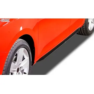 RDX Racedesign Seitenschweller 'Slim' kompatibel mit Audi 80 B4 Limousine/Avant (ABS Schwarz glänzend)