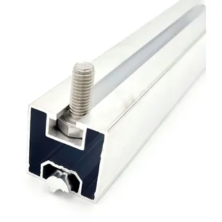 Solarprofil 40x40 PV Aluminiumprofil PV-Montageschiene 2000 mm