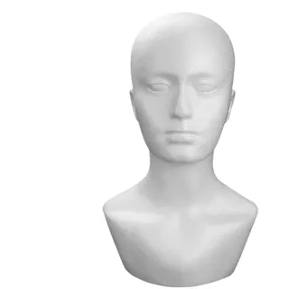 Qidures Styroporkopf Weiss, Modellkopf Perückenständer Aus Vielseitiger Mannequin Head Styropor Schaufensterpuppe Kopf Weiblich Mannequin Kopf Fraus Für Hüte, Perücken, Sonnenbrillen, Schals