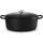 33 cm oval schwarz matt