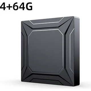 ZELURXX Android 14 TV Box, Amlogic S905X5M, 4K Smart TV Box, Bluetooth 5.0, Dual WiFi, Quad-Core, Multilingual Media Player, 4+64G
