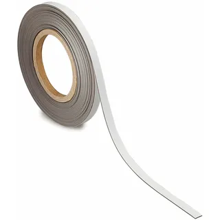 Maul Magnetband weiß 1,0 cm x 10m