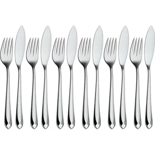 WMF Fischbesteck Jette 12tlg Edelstahl poliert,