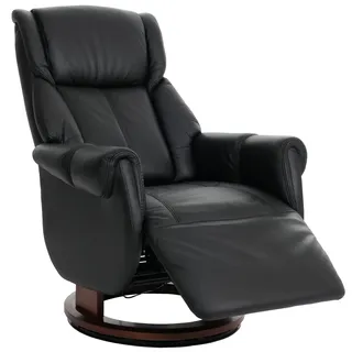 MCA Furniture Relaxsessel HWC-N58 Leder 80 x 118 x 85 cm Schwarz mit Aufstehhilfe