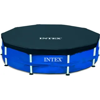 Intex 128031 Abdeckplane Für Frame-Pool Ø 366 Cm, Überhang 25 Cm - Blau