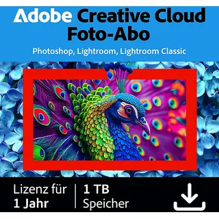 Adobe Creative Cloud Foto-Abo 1 TB 1 Jahr Win / Mac
