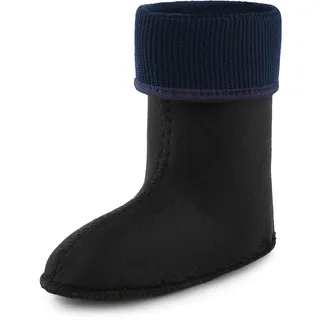 Ladeheid Kinder Mädchen Jungen Wärmende Stiefelsocken für Gummistiefel Innenschuh KL058 (Dunkelblau, 35 EU) - 35 EU